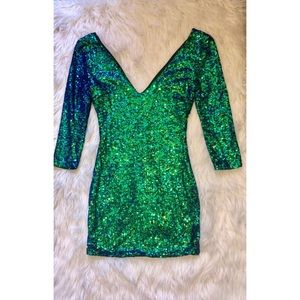 Medium Iridescent Sequin Dress.